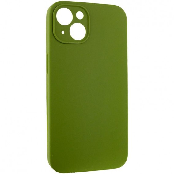 Чохол Silk Full Camera Protective (AA) NO LOGO для Apple iPhone 14 (6.1") Зелений / Dark Olive Чохол Silk Full Camera Protective (AA) NO LOGO для Apple iPhone 14 (6.1") Зелений / Dark Olive