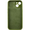 Чохол Silk Full Camera Protective (AA) NO LOGO для Apple iPhone 14 (6.1") Зелений / Dark Olive