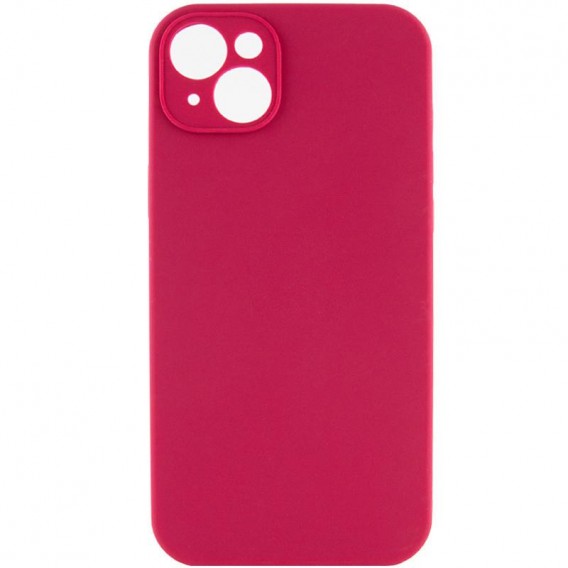 Чохол Silk Full Camera Protective (AA) NO LOGO для Apple iPhone 14 (6.1") Червоний / Rose Red