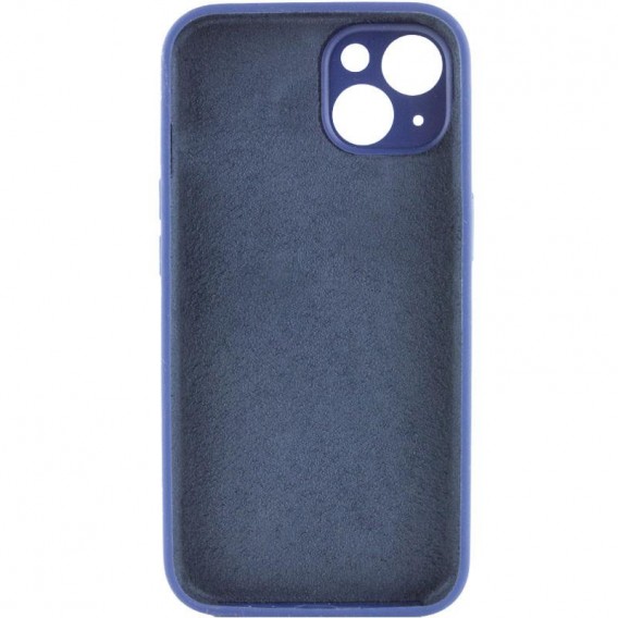 Чохол Silk Full Camera Protective (AA) NO LOGO для Apple iPhone 14 (6.1") Синій / Deep navy Чохол Silk Full Camera Protective (AA) NO LOGO для Apple iPhone 14 (6.1") Синій / Deep navy