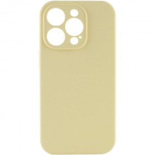 Чохол Silk Full Camera Protective (AA) NO LOGO для Apple iPhone 14 Pro (6.1") Жовтий / Mellow Yellow