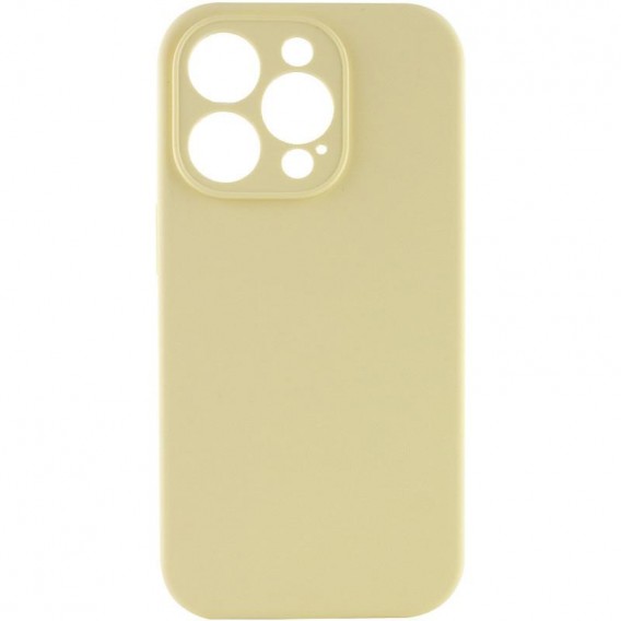 Чохол Silk Full Camera Protective (AA) NO LOGO для Apple iPhone 14 Pro (6.1") Жовтий / Mellow Yellow