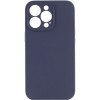 Чохол Silk Full Camera Protective (AA) NO LOGO для Apple iPhone 14 Pro (6.1") Темно-синій / Midnight blue