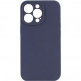 Чохол Silk Full Camera Protective (AA) NO LOGO для Apple iPhone 14 Pro (6.1") Темно-синій / Midnight blue