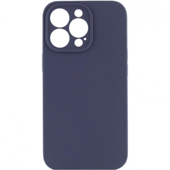 Чохол Silk Full Camera Protective (AA) NO LOGO для Apple iPhone 14 Pro (6.1") Темно-синій / Midnight blue