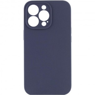 Чохол Silk Full Camera Protective (AA) NO LOGO для Apple iPhone 14 Pro Max (6.7") Темно-синій / Midnight blue