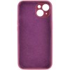 Чохол Silk Full Camera Protective (AA) NO LOGO для Apple iPhone 15 (6.1") Бордовий / Plum