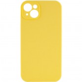 Чехол Silk Full Camera Protective (AA) NO LOGO для Apple iPhone 15 (6.1") Желтый / Yellow