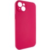 Чохол Silk Full Camera Protective (AA) NO LOGO для Apple iPhone 15 (6.1") Червоний / Rose Red