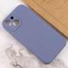 Чохол Silk Full Camera Protective (AA) NO LOGO для Apple iPhone 15 (6.1") Сірий / Lavender Gray