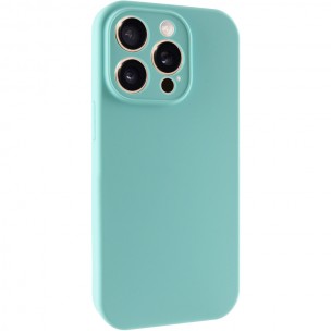 Чохол Silk Full Camera Protective (AA) NO LOGO для Apple iPhone 15 Pro (6.1") Бірюзовий / Marine Green