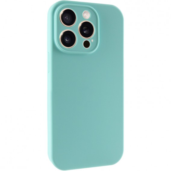 Чохол Silk Full Camera Protective (AA) NO LOGO для Apple iPhone 15 Pro (6.1") Бірюзовий / Marine Green