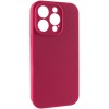 Чохол Silk Full Camera Protective (AA) NO LOGO для Apple iPhone 15 Pro (6.1") Червоний / Rose Red