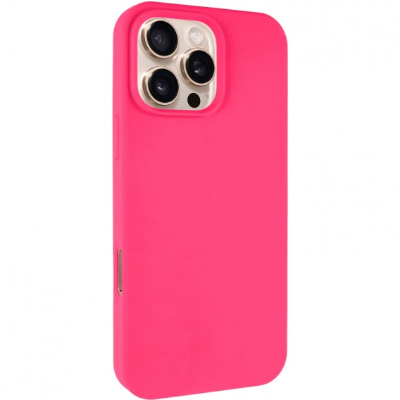 Чохол Silk Full Protective (AA) NO LOGO для Apple iPhone 16 Pro (6.3") Рожевий / Barbie pink