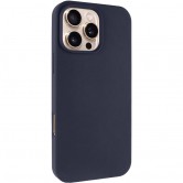 Чехол для iPhone 16 Pro Epik Silicone Case Full Protective (AA) NO LOGO, Темно-синий / Midnight blue