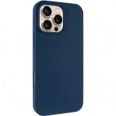 Чехол для iPhone 16 Pro Epik Silicone Case Full Protective (AA) NO LOGO, Синий / Blue Jay