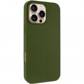 Чехол для iPhone 16 Pro Epik Silicone Case Full Protective (AA) NO LOGO, Зеленый / Dark Olive