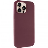 Чехол для iPhone 16 Pro Epik Silicone Case Full Protective (AA) NO LOGO, Бордовый / Plum