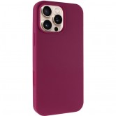 Чехол для iPhone 16 Pro Max Silicone Case Full Protective (AA) NO LOGO, Бордовий / Maroon Чехол для iPhone 16 Pro Max Silicone Case Full Protective (AA) NO LOGO, Бордовий / Maroon