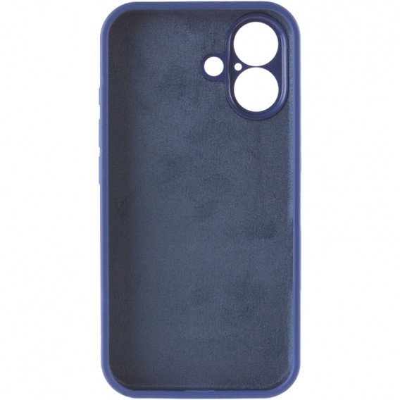 Чохол Silk Full Camera Protective (AA) NO LOGO для Apple iPhone 16 (6.1") Синій / Deep navy Чохол Silk Full Camera Protective (AA) NO LOGO для Apple iPhone 16 (6.1") Синій / Deep navy