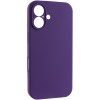 Чохол Silk Full Camera Protective (AA) NO LOGO для Apple iPhone 16 (6.1") Фіолетовий / Amethyst