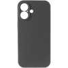 Чохол Silk Full Camera Protective (AA) NO LOGO для Apple iPhone 16 (6.1") Сірий / Dark Gray