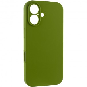 Чехол Silk Full Camera Protective (AA) NO LOGO для Apple iPhone 16 (6.1") Зеленый / Dark Olive