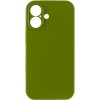 Чохол Silk Full Camera Protective (AA) NO LOGO для Apple iPhone 16 (6.1") Зелений / Dark Olive