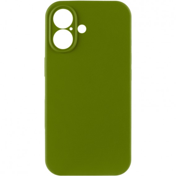 Чохол Silk Full Camera Protective (AA) NO LOGO для Apple iPhone 16 (6.1") Зелений / Dark Olive Чохол Silk Full Camera Protective (AA) NO LOGO для Apple iPhone 16 (6.1") Зелений / Dark Olive