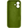 Чохол Silk Full Camera Protective (AA) NO LOGO для Apple iPhone 16 (6.1") Зелений / Dark Olive