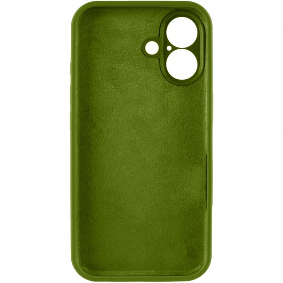 Чохол Silk Full Camera Protective (AA) NO LOGO для Apple iPhone 16 (6.1") Зелений / Dark Olive Чохол Silk Full Camera Protective (AA) NO LOGO для Apple iPhone 16 (6.1") Зелений / Dark Olive