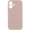 Чохол Silk Full Camera Protective (AA) NO LOGO для Apple iPhone 16 (6.1") Рожевий / Pink Sand