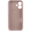 Чохол Silk Full Camera Protective (AA) NO LOGO для Apple iPhone 16 (6.1") Рожевий / Pink Sand