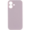 Чохол Silk Full Camera Protective (AA) NO LOGO для Apple iPhone 16 (6.1") Рожевий / Chalk Pink