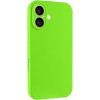 Чохол Silk Full Camera Protective (AA) NO LOGO для Apple iPhone 16 (6.1") Кислотно-зелений / Acid Green
