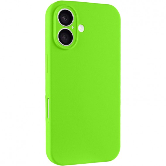Чохол Silk Full Camera Protective (AA) NO LOGO для Apple iPhone 16 (6.1") Кислотно-зелений / Acid Green