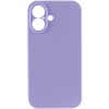 Чохол Silk Full Camera Protective (AA) NO LOGO для Apple iPhone 16 (6.1") Бузковий / Dasheen