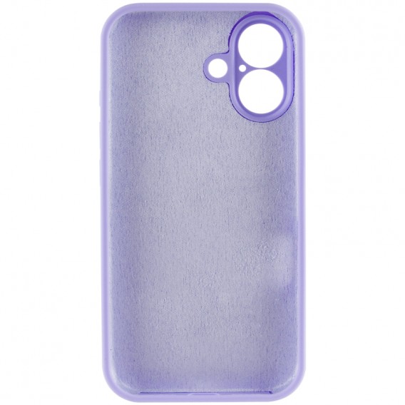 Чохол Silk Full Camera Protective (AA) NO LOGO для Apple iPhone 16 (6.1") Бузковий / Dasheen Чохол Silk Full Camera Protective (AA) NO LOGO для Apple iPhone 16 (6.1") Бузковий / Dasheen