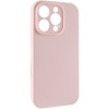 Чохол Silk Full Camera Protective (AA) NO LOGO для Apple iPhone 16 Pro (6.3") Рожевий / Chalk Pink