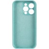 Чохол Silk Full Camera Protective (AA) NO LOGO для Apple iPhone 16 Pro (6.3") Бірюзовий / Marine Green