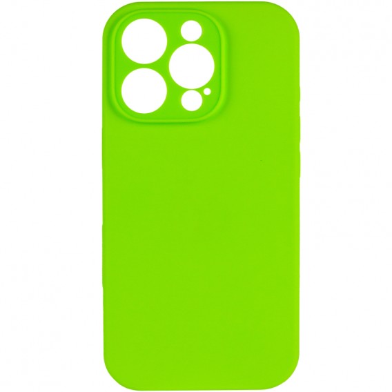 Чохол Silk Full Camera Protective (AA) NO LOGO для Apple iPhone 16 Pro (6.3") Кислотно-зелений / Acid Green Чохол Silk Full Camera Protective (AA) NO LOGO для Apple iPhone 16 Pro (6.3") Кислотно-зелений / Acid Green