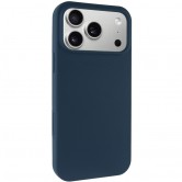 Чехол-накладка для iPhone 18 Pro Max / 17 Pro Max Epik Silk Full Protective (AA) No Logo, Силикон, Синий / Deep navy Чехол-накладка для iPhone 18 Pro Max / 17 Pro Max Epik Silk Full Protective (AA) No Logo, Силикон, Синий / Deep navy