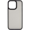 TPU+PC чохол Metal Buttons для Apple iPhone 14 Pro (6.1") Чорний / Black
