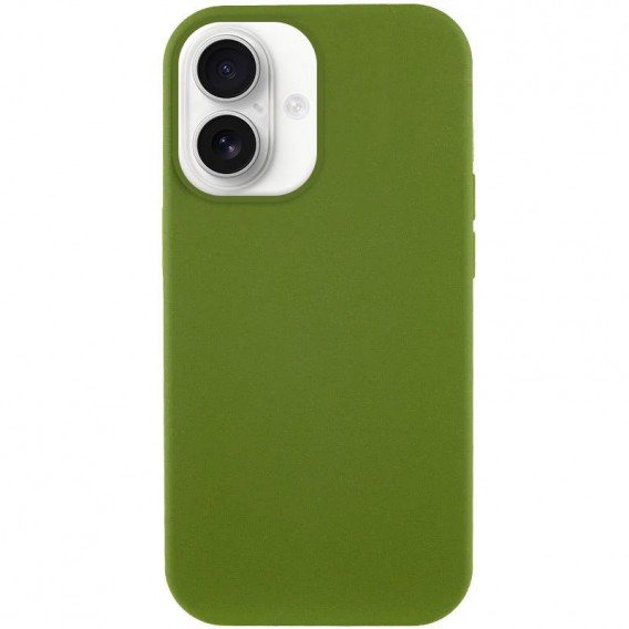 Чохол Silk Full Protective (AA) NO LOGO для Apple iPhone 16 Plus (6.7") Зелений / Dark Olive
