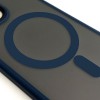 TPU+PC чохол Metal Buttons with MagSafe для Apple iPhone 15 Pro (6.1") Синій / Navy Blue