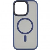 TPU+PC чехол Metal Buttons with Magnetic Fit для Apple iPhone 15 Pro Max (6.7") Синий / Navy Blue TPU+PC чехол Metal Buttons with Magnetic Fit для Apple iPhone 15 Pro Max (6.7") Синий / Navy Blue