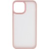 TPU+PC чохол Metal Buttons для Apple iPhone 15 (6.1") Рожевий / Pink