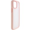 TPU+PC чохол Metal Buttons для Apple iPhone 15 (6.1") Рожевий / Pink