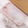 TPU+PC чохол Metal Buttons для Apple iPhone 15 (6.1") Рожевий / Pink