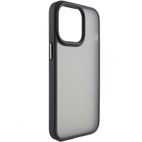 TPU+PC чохол Metal Buttons для Apple iPhone 15 Pro Max (6.7") Чорний / Black TPU+PC чохол Metal Buttons для Apple iPhone 15 Pro Max (6.7") Чорний / Black